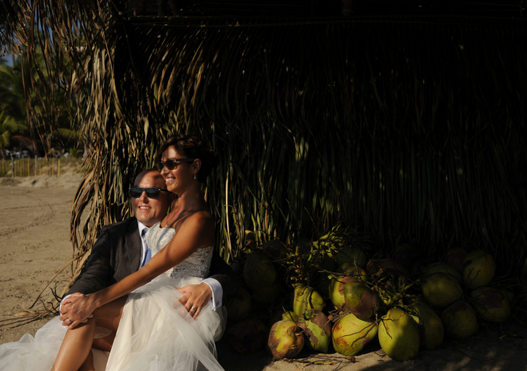 Trash the dress en Boca de Iguanas