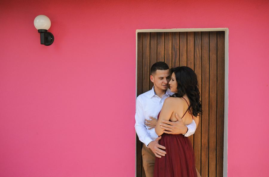 Pareja comprometida en Nogueras