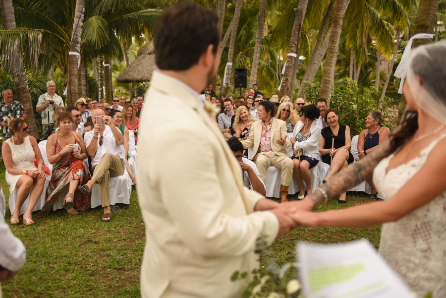 Moment in the wedding ceremony