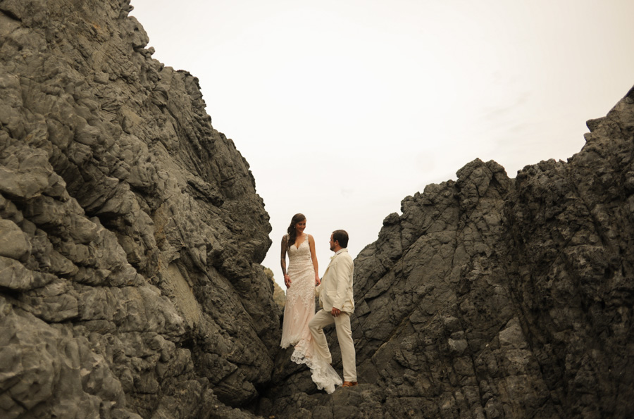Bride and groom portrait
