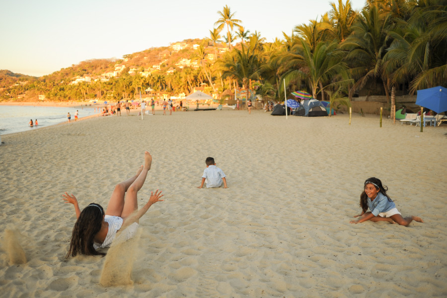 Diversión en la playa de Sayulita